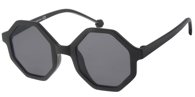 Børne Solbrille Mat Sort Med Sorte glas