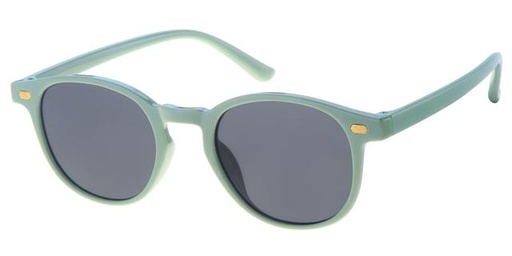 [505143-24026] Børne Solbrille Lys grøn med guld dekoration og sorte glas