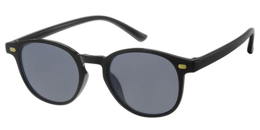 [505144-24026] Børne Solbrille sort med guld dekoration og sorte glas