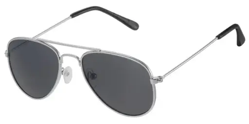 [505161-13002] Børne Solbrille Pilot model gun med sorte glas